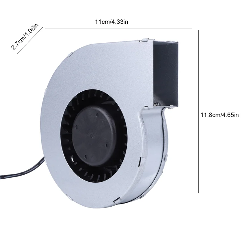 My Home 6000RPM BBQ Blower Fan With Adjustable Speed Control For Picnic Grill And Wood Stove Use, DC 12V, US Plug