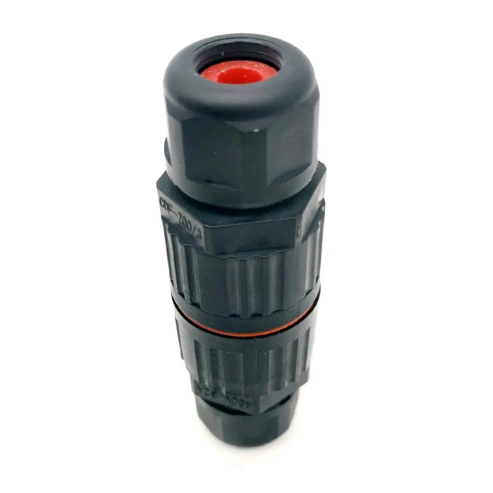 IP68 Quick Push in Terminal block Conductor Connector Electrical Waterproof Connector Wire Cable 2/3/5 Pin Outdoor Plug Straight
