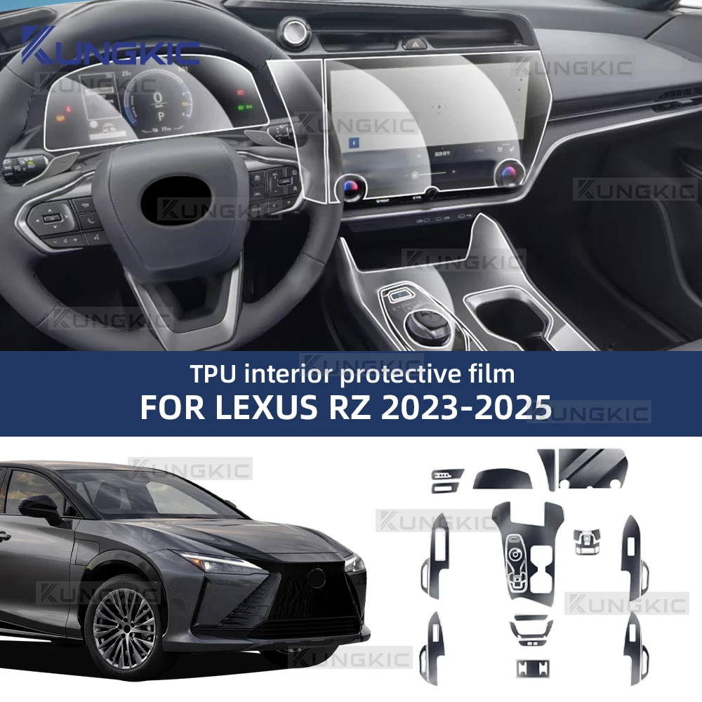 

TPU Interior Protective Film For LEXUS RZ 2023 2024 2025 Car Navigation Screen Film Gearbox Anti-scratch Protective Sticker