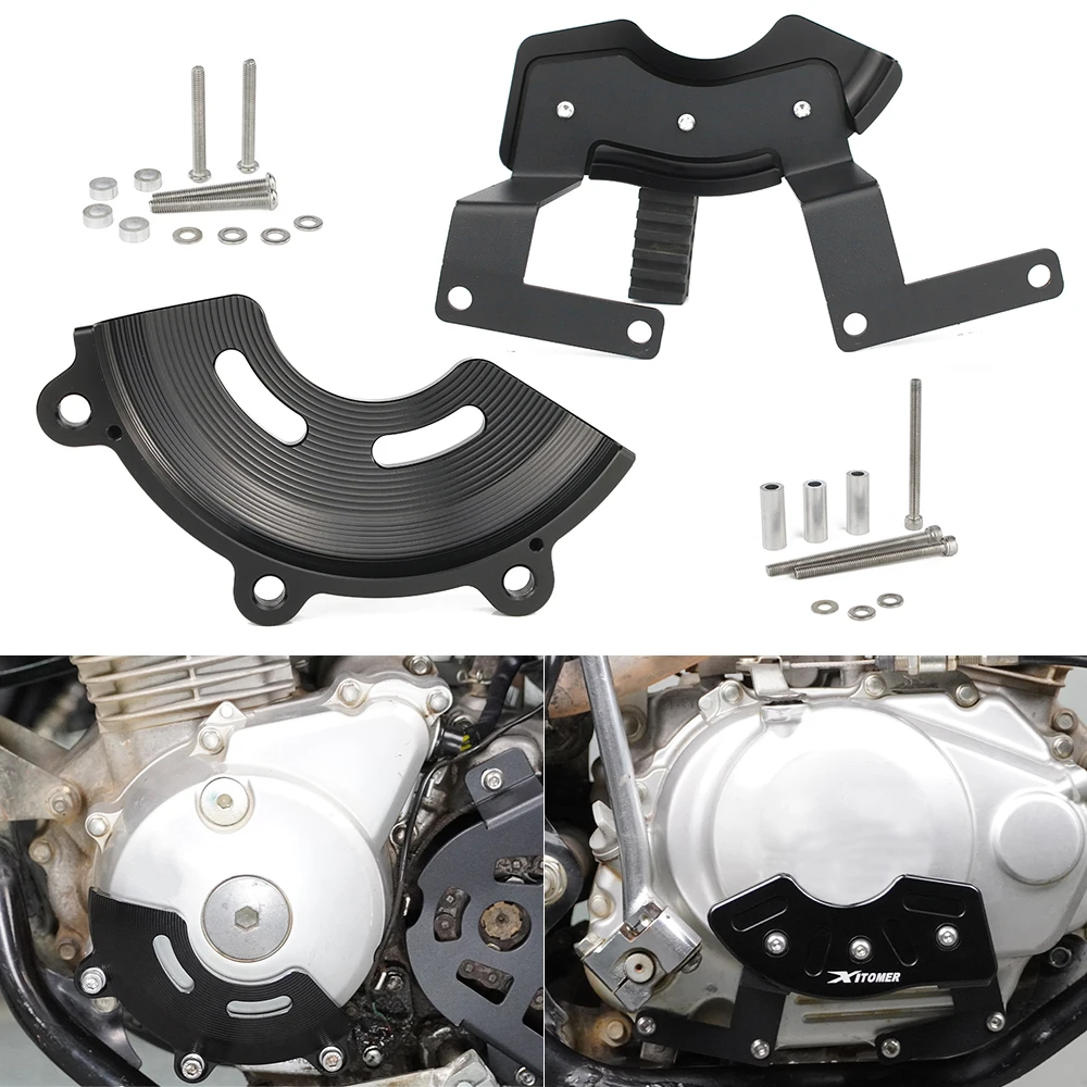 

Clutch Cover Guard Crash Pad Slider Protector Right & Left Engine Case Stator XR150L 2014-2020 2021 2022 2023 2024 For Honda
