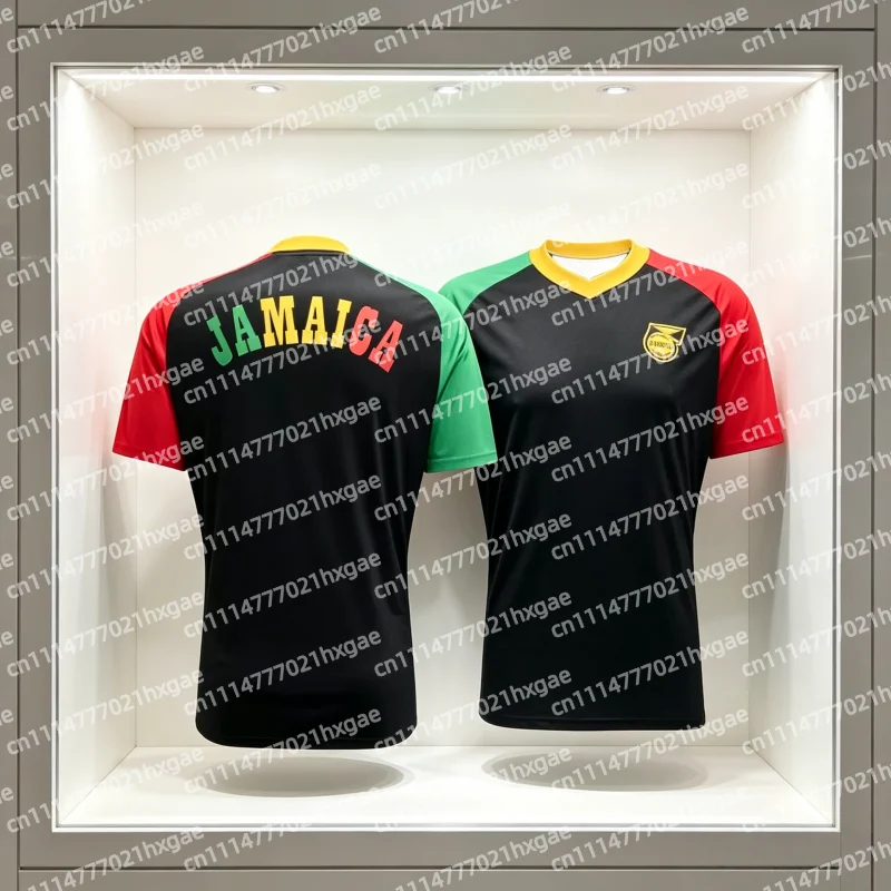 2627 Jamaica Reggae Pre-Match Jersey Playing Shirt Uniform Polo Shirt Sports Dry Quickly TShirt Family Kids Tees Fashion Y2K Top
