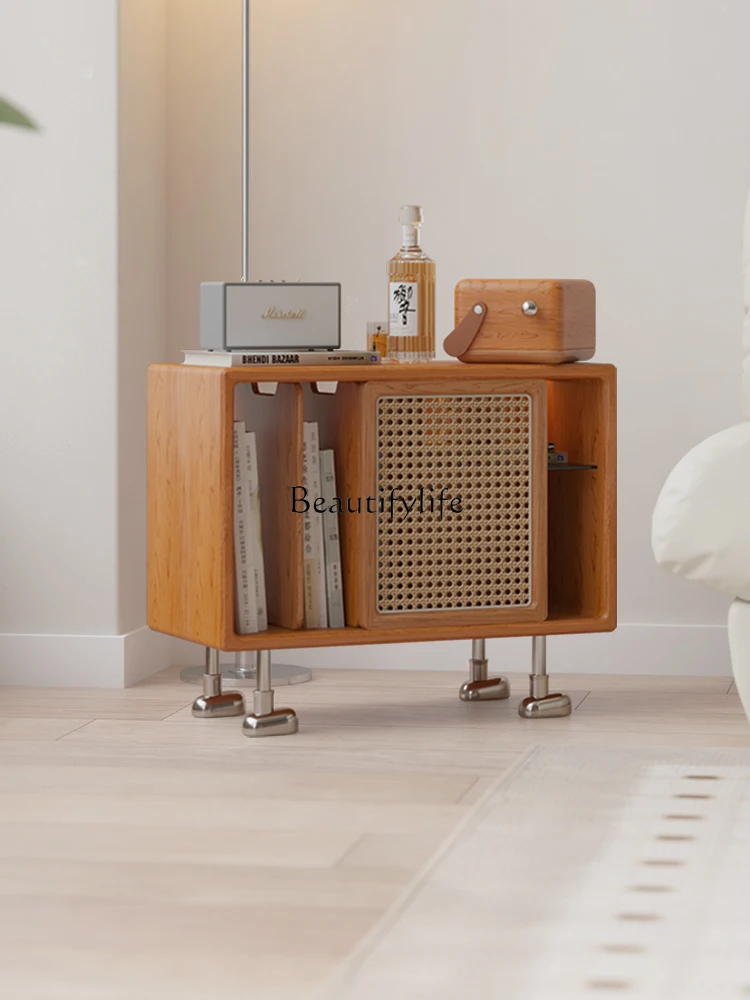 

Solid Wood Puppy Storage Cabinet Cherrywood Living Room and Bedside Locker