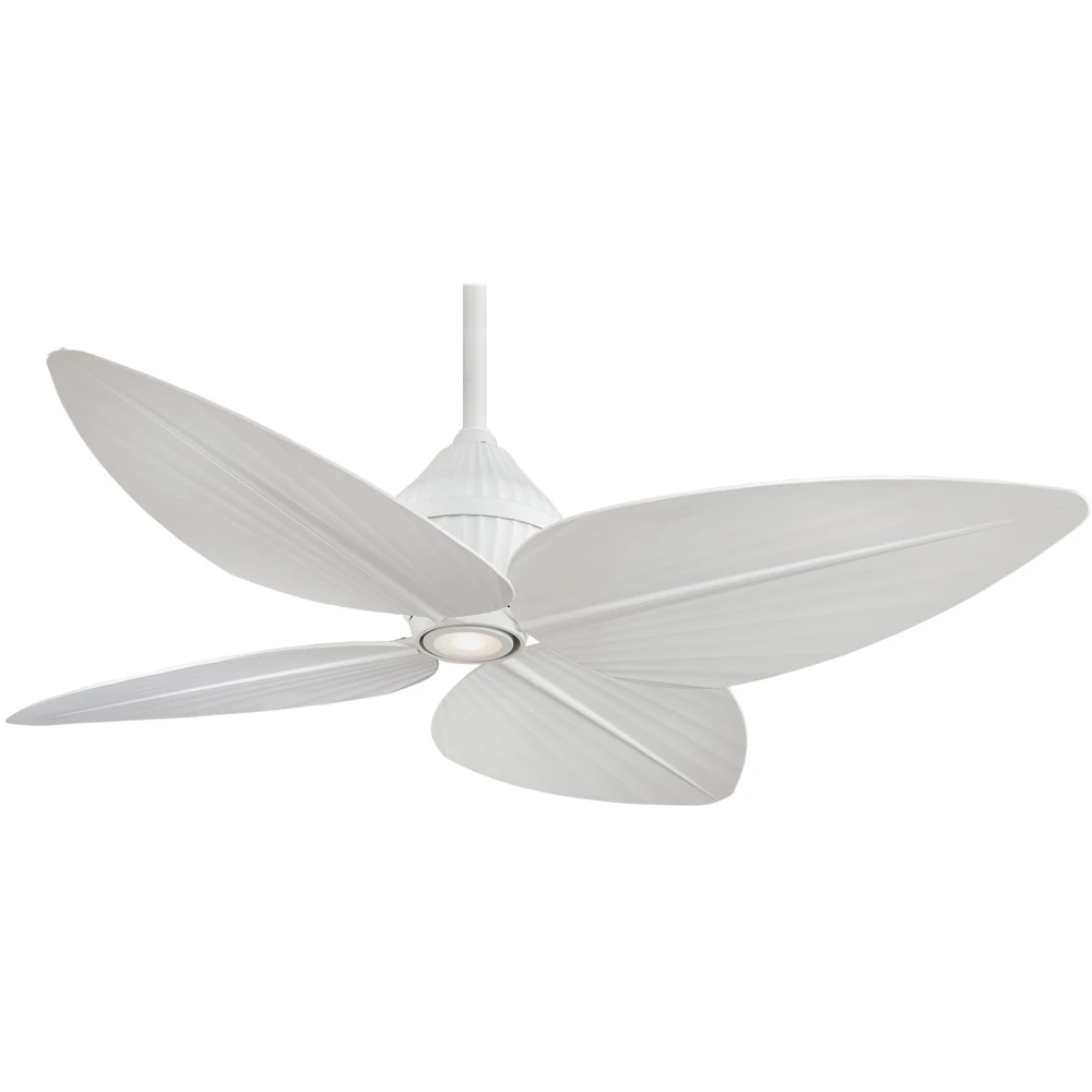 Factory Direct 2026 52 Inch Ventilateur De Plafond Tropical Palm Leaf Style Outdoor Indoor Electric DC Copper Motor Smart LED