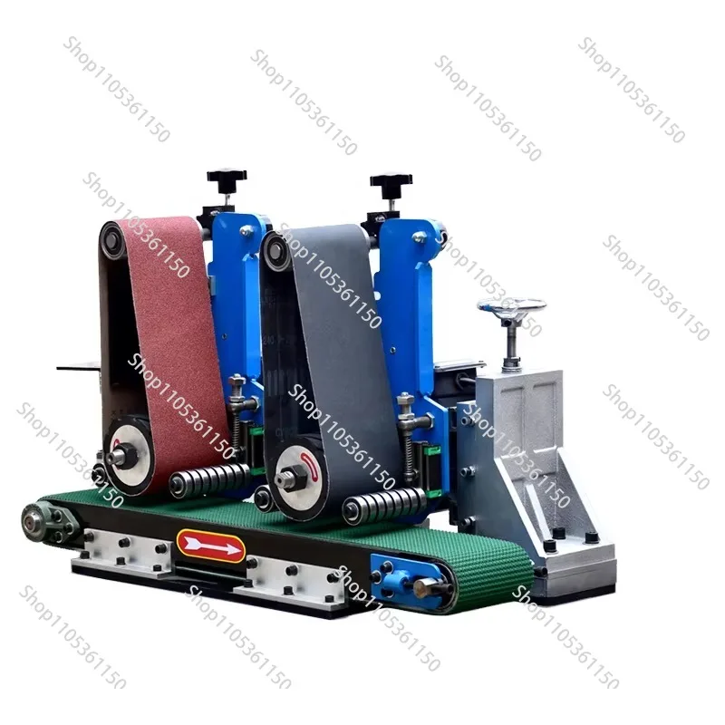 Wide Belt Sanding Polishing Deburring Machine Small Mini Desktop Sand Belt  Automatic Metal Surface Grinding Polishing Machine