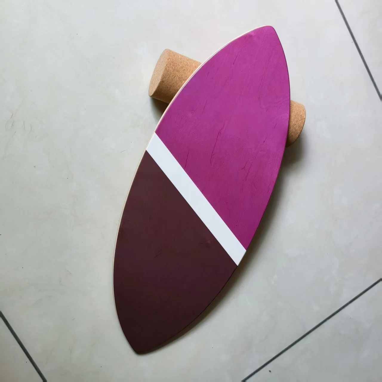 

Wholesale Eco-friendly Core Balancing Trainer Board Exercise Fitness Wooden Cork Roller Balance Board