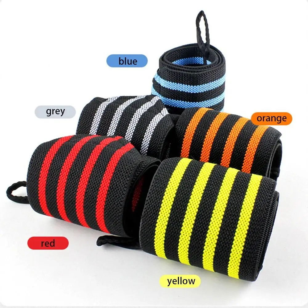 1PC/Pair Wristband Weight Lifting Gym Training Wrist Support Brace Straps Thumb Loop Powerlifting Wraps for Strength Training