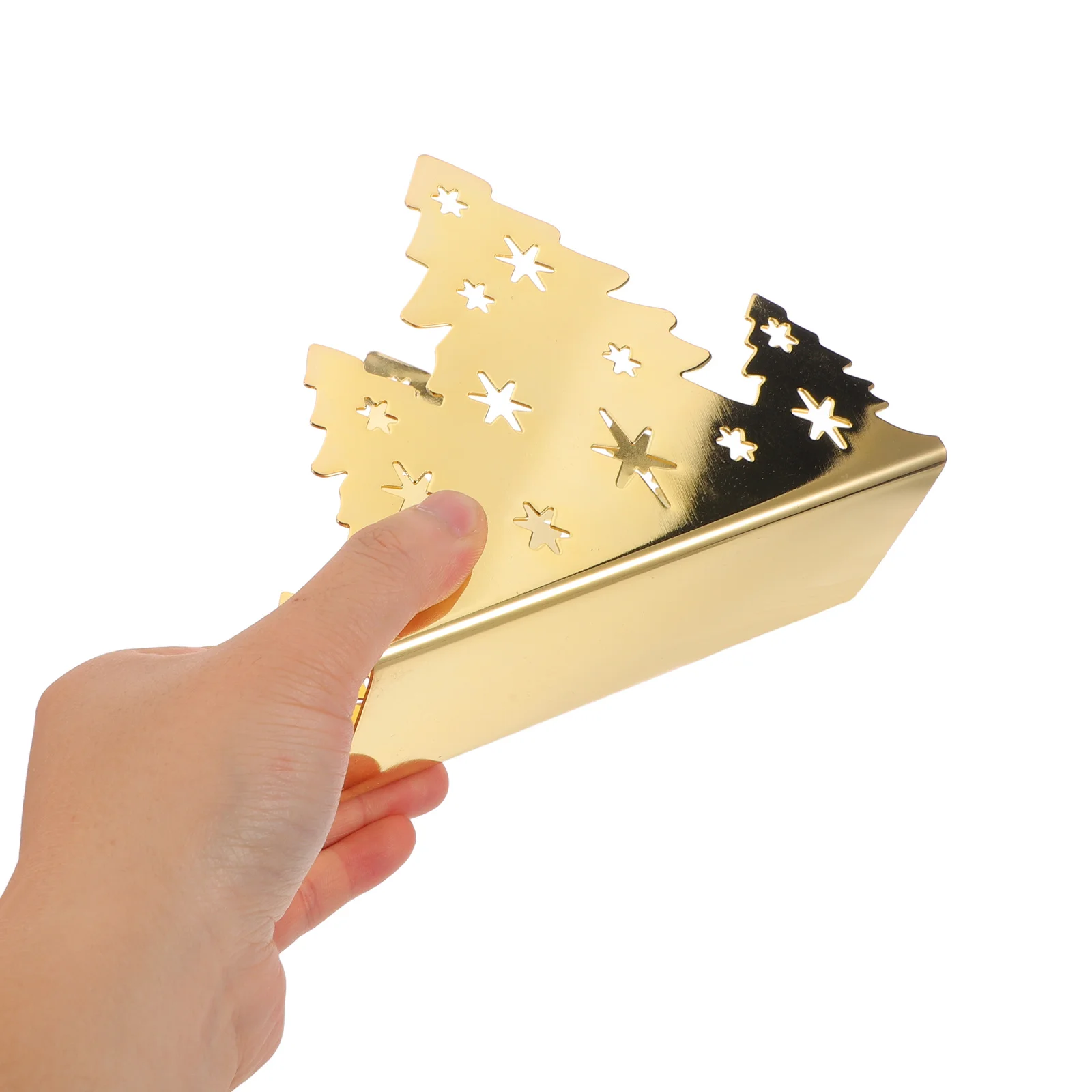

Stainless Steel Christmas Tree Napkin Holder Freestanding Paper Napkin Dispenser for Kitchen Table Decor Party Dining Room Hotel
