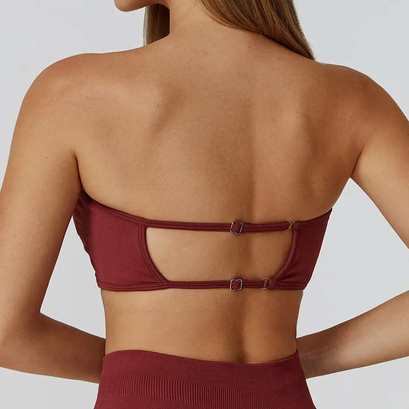 

High Intensity Women Gym Underwear Seamless Padded Sports Bras Fitness Yoga Tops Workout Running Bra Shockproof Push Up Crop Top