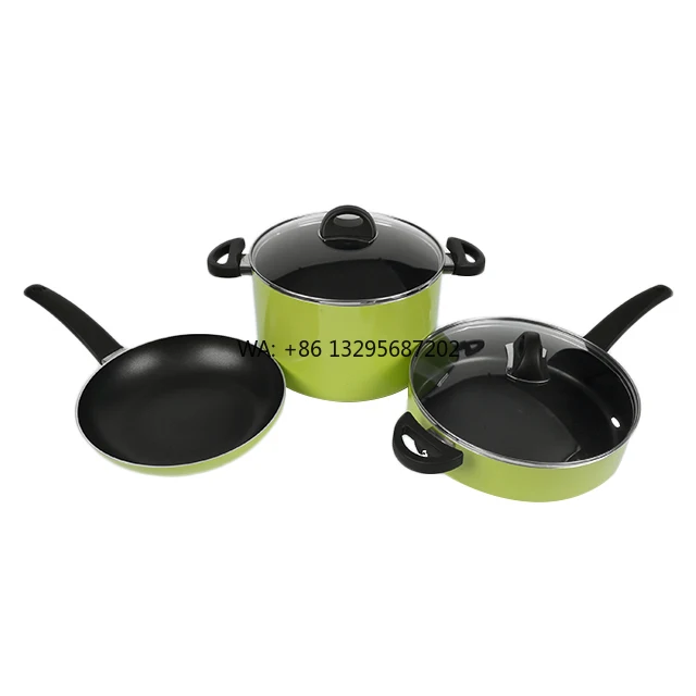 

5 Pieces Aluminum Non-stick Cookware Set Pots and Pan Set