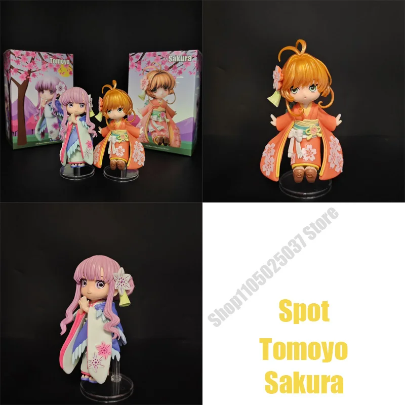 [Spot] Anime-Figur Cardcaptor Sakura Daidouji Tomoyo im Kimono-Stil, verpacktes PVC-Sammlermodell, Desktop-Dekoration für Anime-Fans