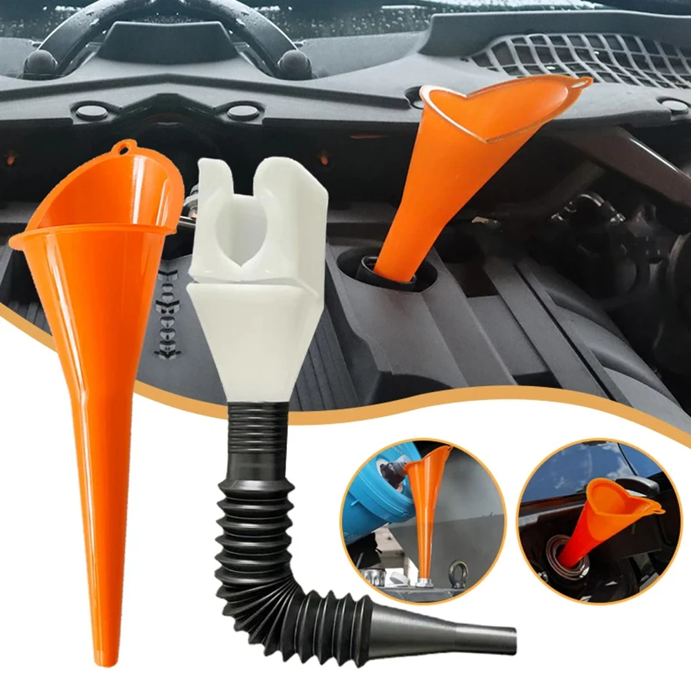 Flexible Draining Tool Snap Funnel Multi-Purpose Flexible Fold Oil Funnel Tool For Car Motorcycle Truck Gasoline Filling