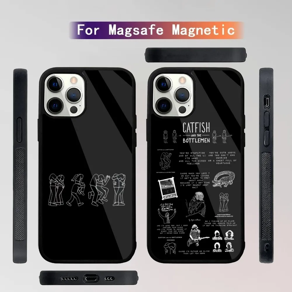 

Band Catfish and Bottlemen Phone Case For iPhone 16,15,14,13,12,11,Plus,Pro,Max Mini Magsafe Magnetic Wireless Charging