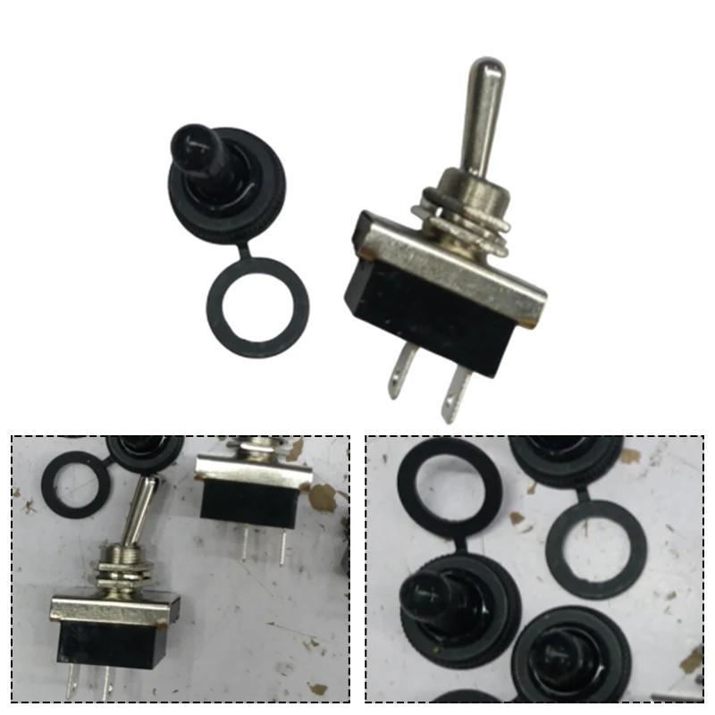 12V 25A Switch Automotive Toggle Switch 6A At 125VAC Iron Silver Material Reliable Performance 12.2mm Panel Cut-out