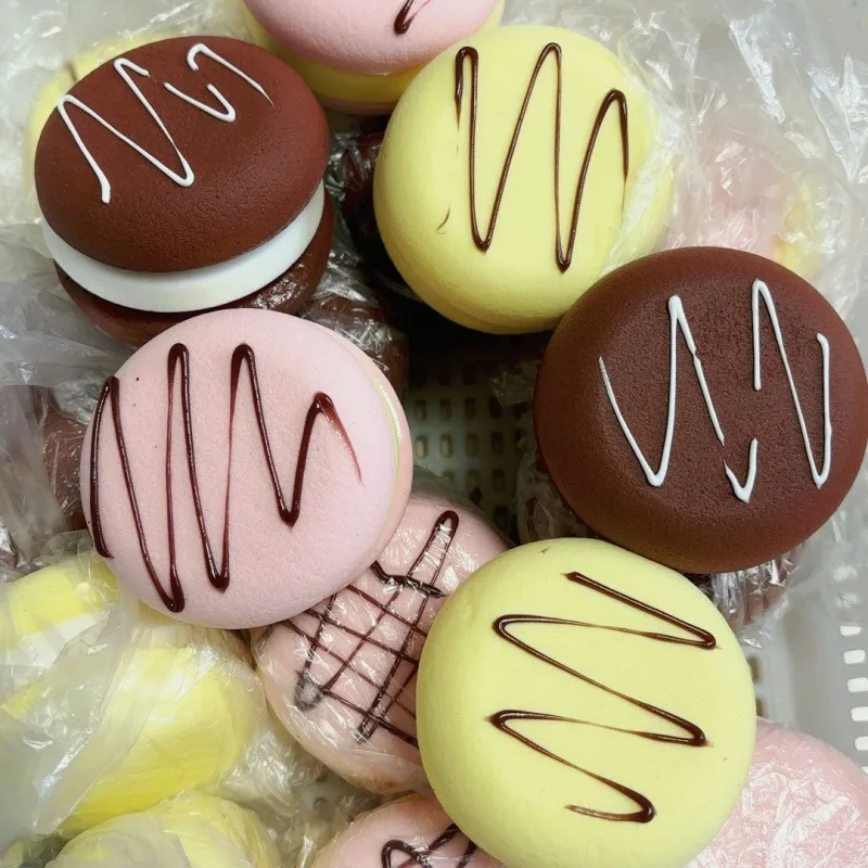 Squishy Simulated Sandwich Cake Squeeze Toy Stress Relief Slow Rising Sensory Fidget for Anxiety ADHDAutism Gift for Kids Adults