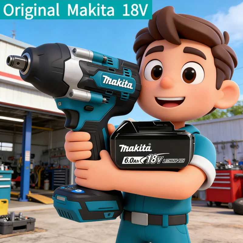 

Makita DTW700 1800 N.M Torque Brushless Electric cordless Impact Wrench 1/2 In Lithium-Ion Battery For Makita 18V
