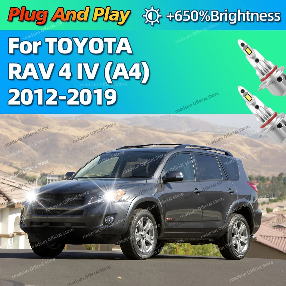 

2Pcs 160W LED Light Mini Head Lamp Wireless Car Headlight 6000K For TOYOTA RAV 4 IV A4 2012 2013 2014 2015 2016 2017 2018 2019