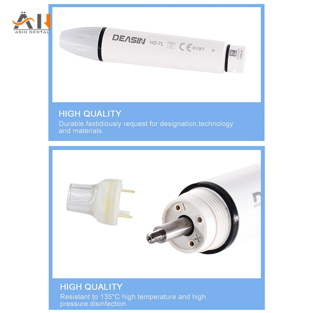 Dental Ultrasonic Scaler Handpiece Dental LED Handle HD-7L for DTE Ultrasonic Piezo Scaler Dentist Tools