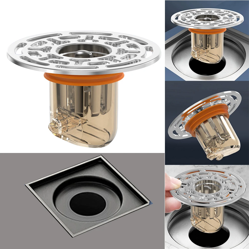 Shower Floor Drain Core Anti-Odor Toilet Sewer Strainer Cover Sewer Deodorant Strainer for Toilet Bathroom Kitchen Pipes Tubes