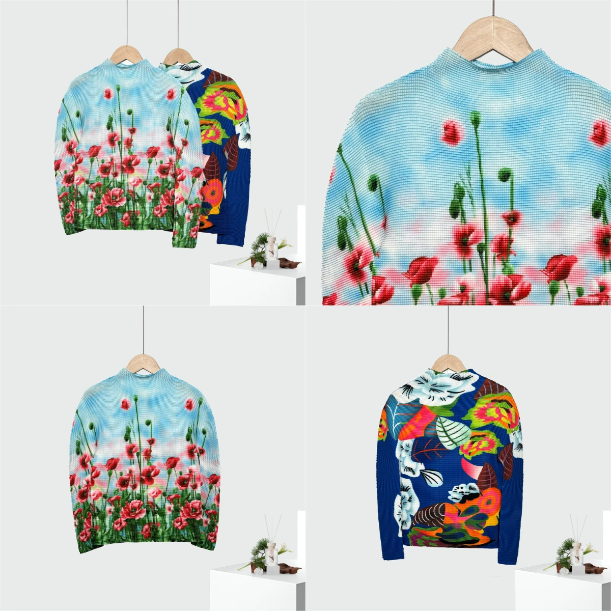 

Miyake Pleated 2025 Autumn Women's Pleated Tops Premium Feeling Printed Yankee Pullover Fashion Slim Peplum Long Sleeve T-Shirt