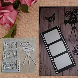 Struktura na kamerę metalowe szablony foremki do wycinania do kartki DIY stempel do scrapbookingu/Album fotograficzny dekoracyjny wytłoczenia