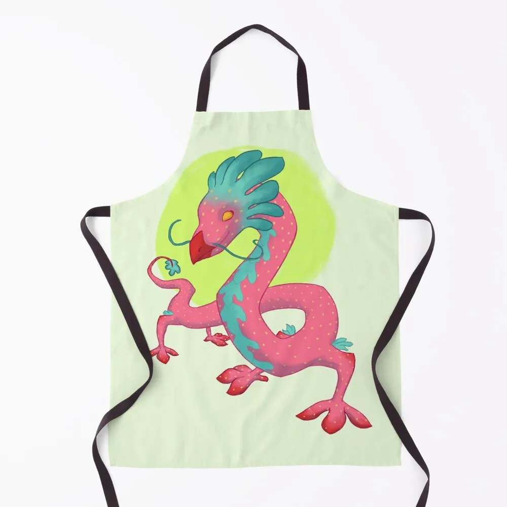 

Strawberry Dragon Apron Useful Things For Kitchen Camping Home Utensils Apron