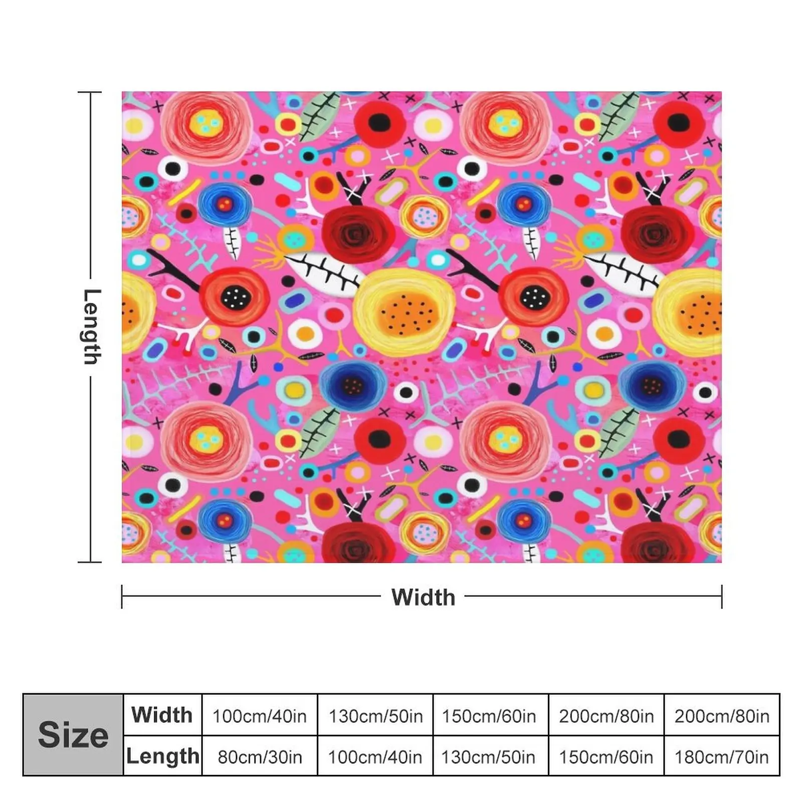 Pink Floral Wonderland Throw Blanket Multi-Purpose bed plaid Luxury Thicken Decoratives Blankets