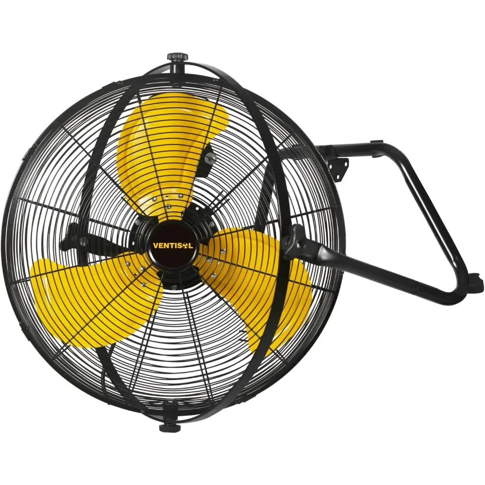 

20 Inch High Velocity Fan 2-in-1 Floor or Wall Mounted Fan 4650 CFM Heavty-duty Metal Shop with 720° Tilting