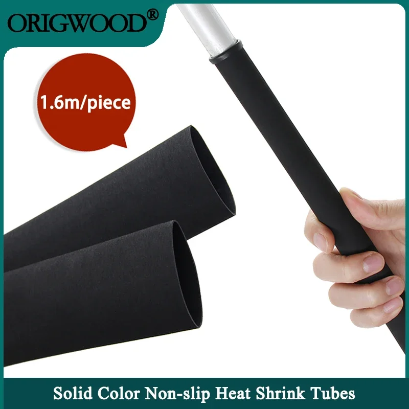

Non Slip Heat Shrink Tube Solid Color 1.6m/Piece Anti-slip Insulation Sleeve 20/22/25/28/30/35/40mm Waterproof Fishing Rod Wrap