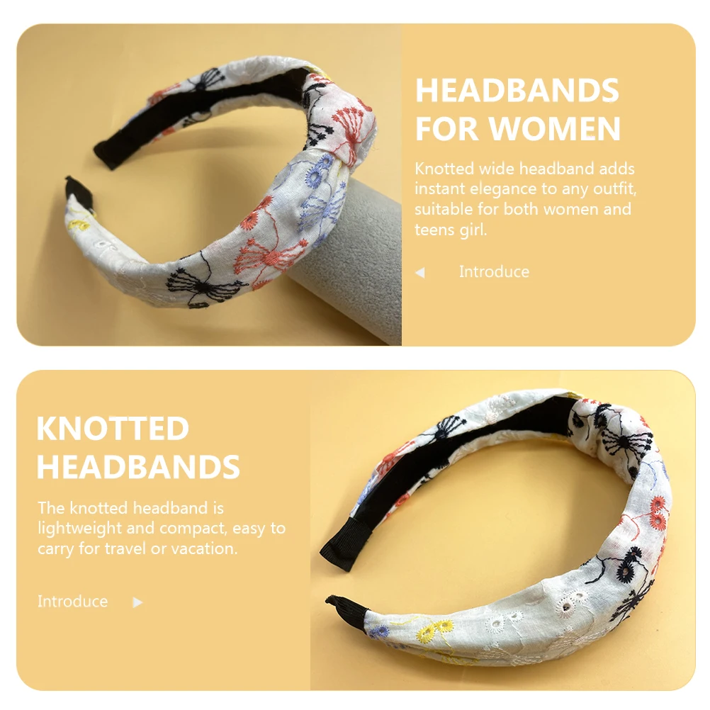

Knotted Headband Women Wide Twisted Headband Lightweight Hairband for Travel Party Work Hair Accessory Headbands for Women