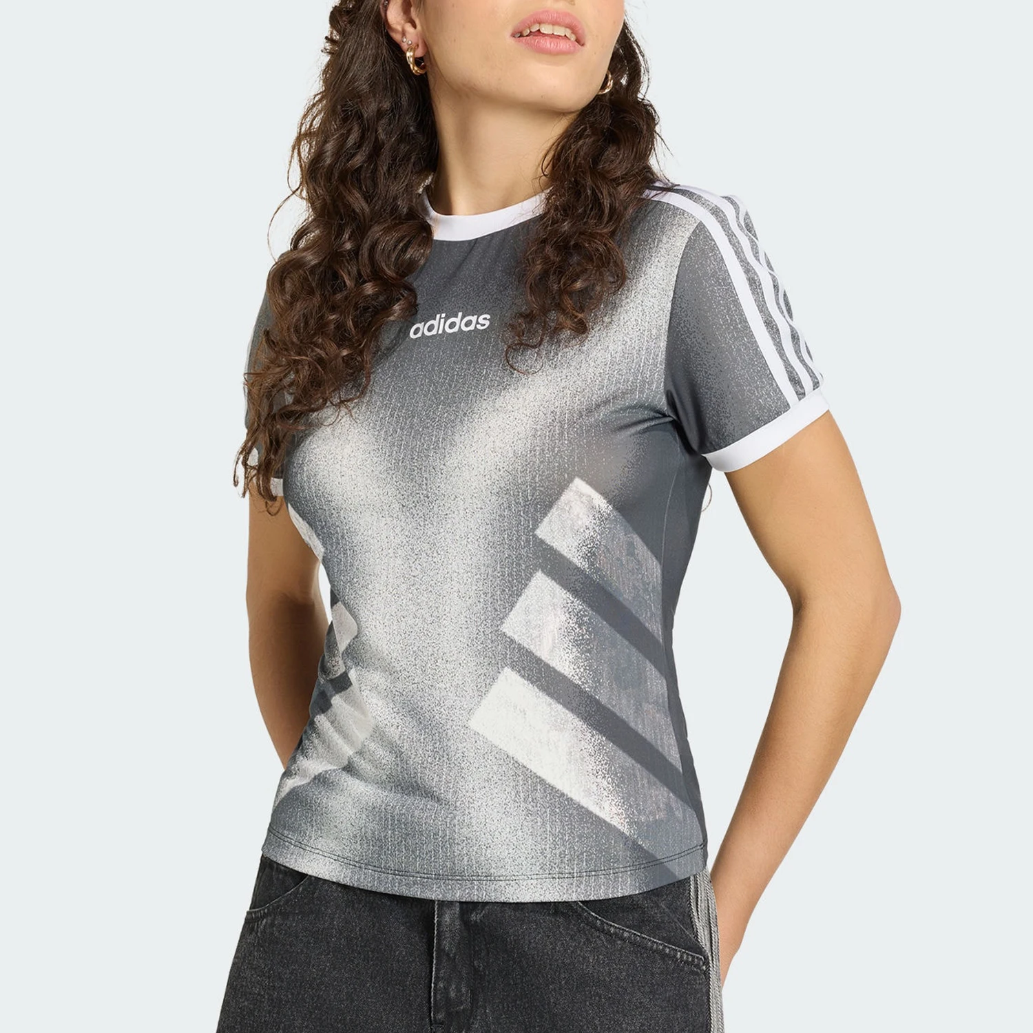 

Adidas Authentic Three Leaves Women's Skin-Friendly Round Neck Fashion Sports T-Shirt KY5177