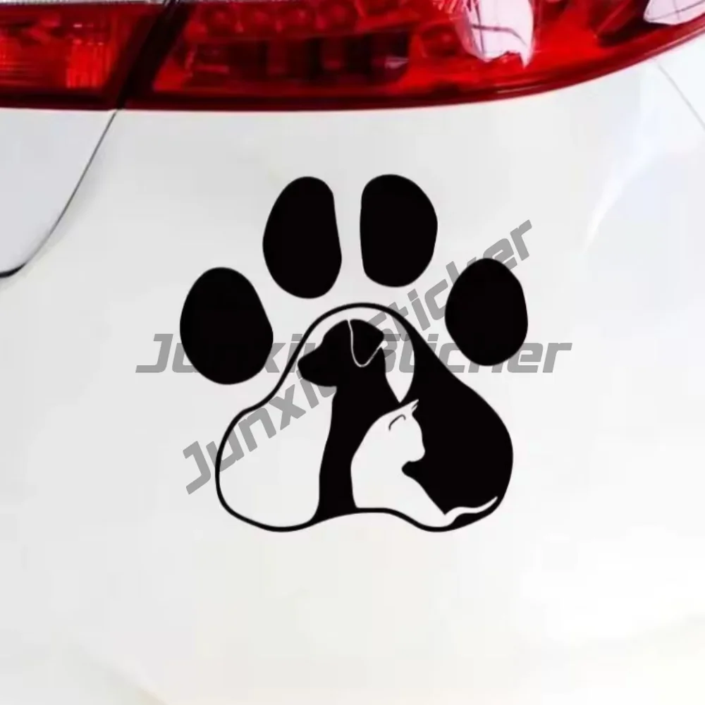 

Dog Cat Stickers Waterproof Vinyl - Cute Animal Lover Decals for Car, Laptop, Motorcycle | Durable Adhesive Pet Theme Decoration