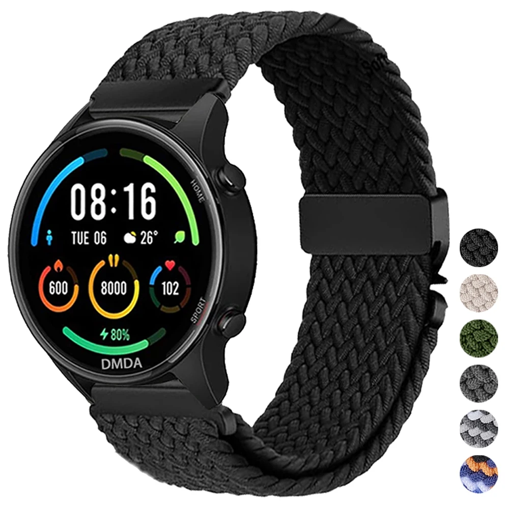 Parachute Buckle Braided WatchBand For Xiaomi Watch 2 Pro/Color 2/S4/S3/S2/S1 Active Sport Bracelet Amazfit GTS/GTR Nylon Straps