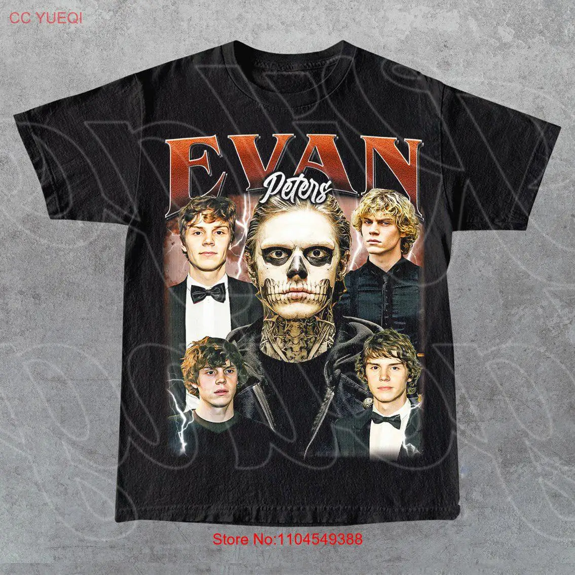 Limited Evan Peters Vintage T Shirt For Woman and Man  long or short sleeves