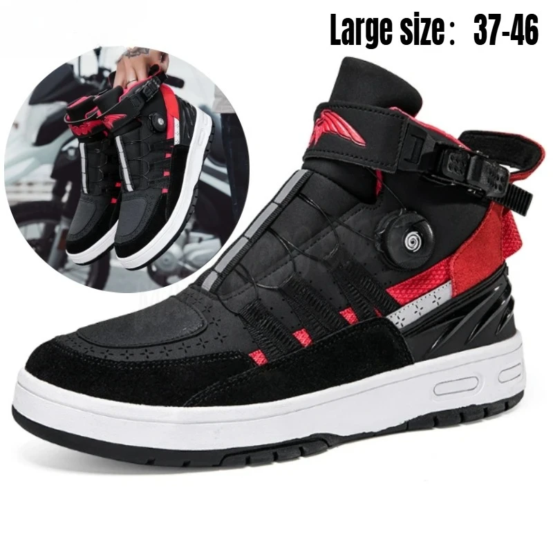 Hot Off-road Riding Shoes Protection Bike Boots for Couples Men Sports Shoes for Professional Racers Moto Shoes Moto Equipment