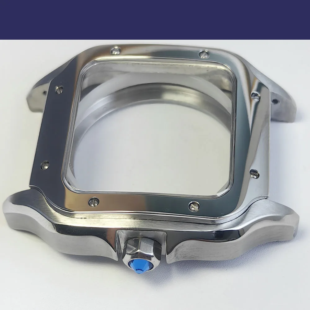 38 مللي متر مربع حالة 316L حاوية من الفولاذ المقاوم للصدأ ل NH34 NH35 ساعة يد تعمل بالحركة الأوتوماتيكية إصلاح وتعديل أجزاء