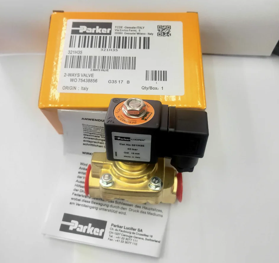 Válvula solenóide PARKER original 321H35 321H36 322H75