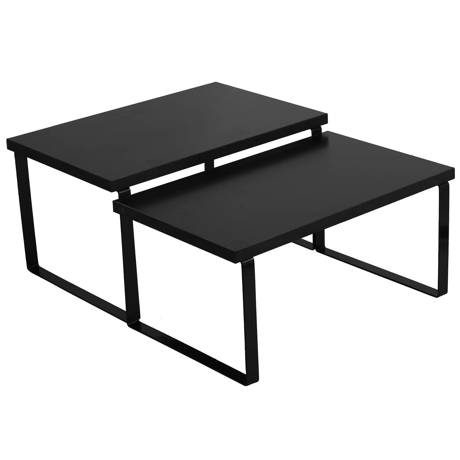 

2Pcs Expandable Kitchen Shelf Wood Multifunctional Organizer Stackable Storage Rack for Cabinet Countertop Desktop Use