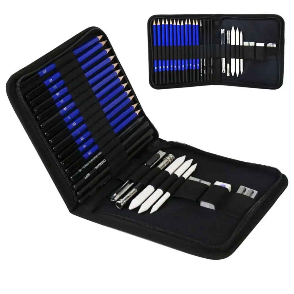 

A Set Portable Sketching Pencils Premium Quality Durable Color Lead Set 24/35Pieces Painting Color Pencils Drawing