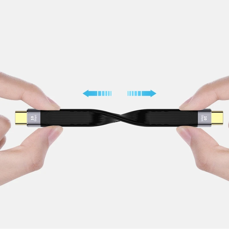 قصير نوع C إلى نوع C/USB كبل شحن سريع فريد F-PC كابل شحن سريع خط لبنك الطاقة المحمول وغيرها