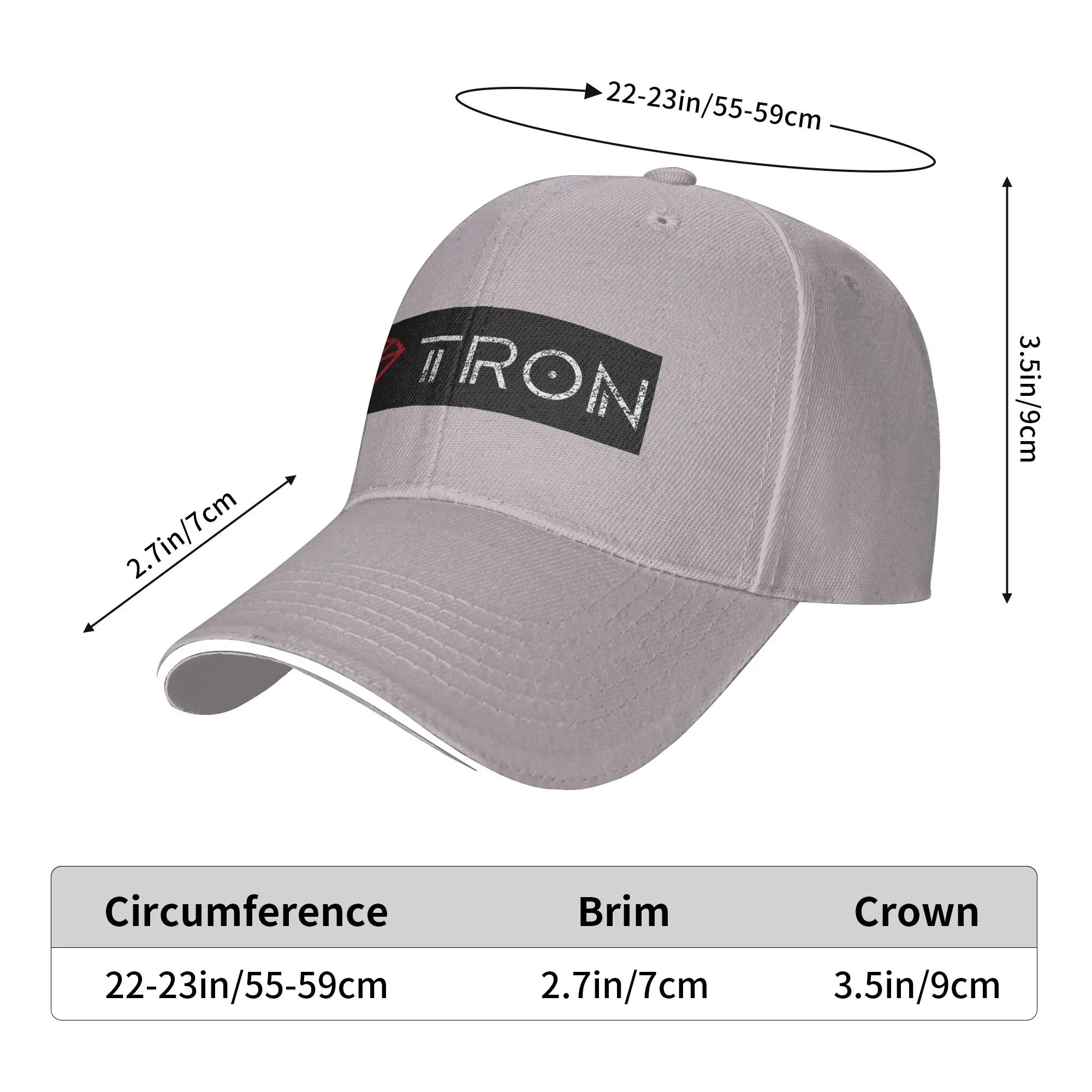 Tron TRX Distressed Crypto Trader Logo Cap Casual Baseball Caps Adjustable Hat Hip Hop Summer Unisex Baseball Hats Customizable