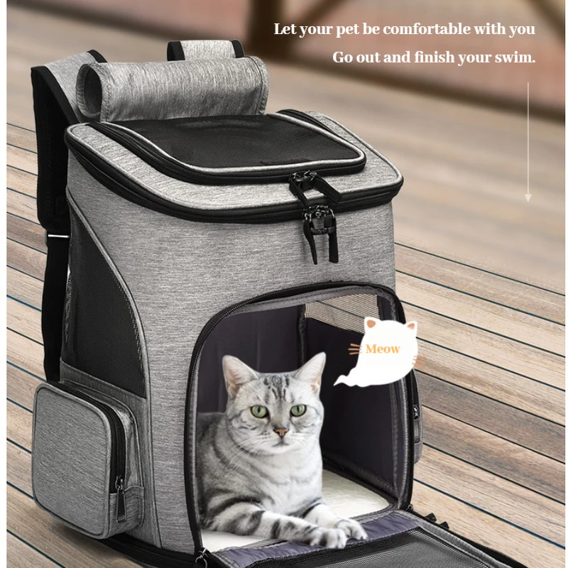 

Convenient pet bag dogs to go out foldable pet backpack cats breathable environmentally friendly pet backpack heat dissipation