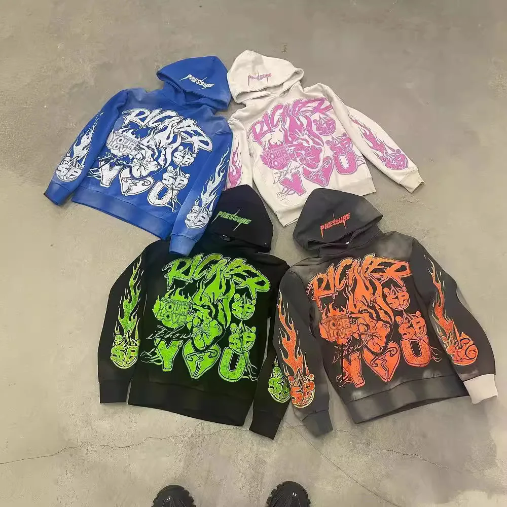 

Autumn /Winter New streetwear 3D printed Y2K Men's / Women's pullover Harajuku Retro Loose casual High street Hoodie Sweatshirt