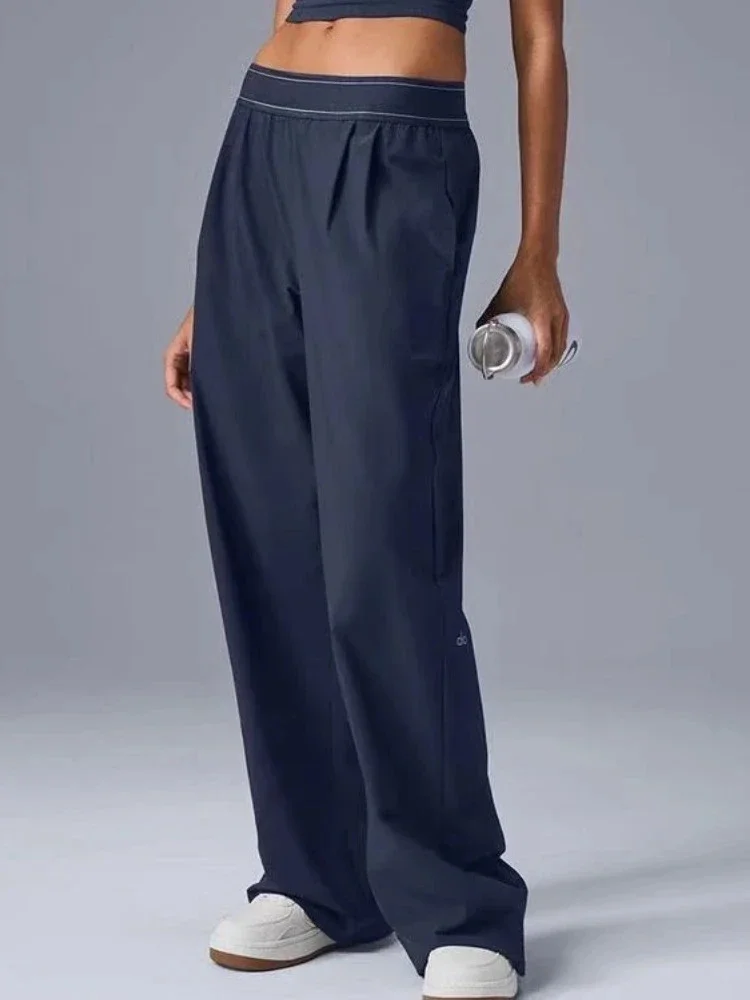 Abbigliamento donna a vita alta Yoga Pantaloni casual dritti casual Sport Fitness