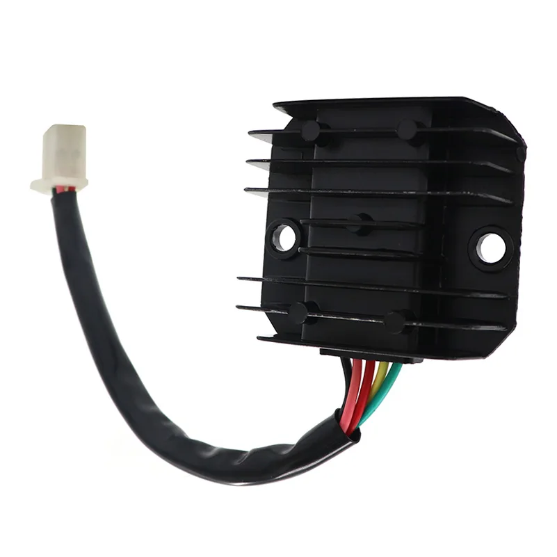 4/5 Pins Wired Motorcycle Rectifier Voltage Regulator 4/5 Pin FXD ZJ 12V GY6 Scooter ATV 50cc 125cc 150cc NEW