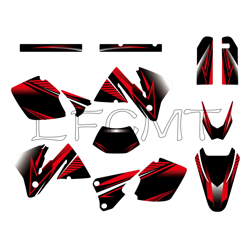 Thickened Motorcycle Graphics Background Decals Sticker Kit Fit for EXC 250 300 350 400 520 EXC-F MXC 200 300 2001 2002