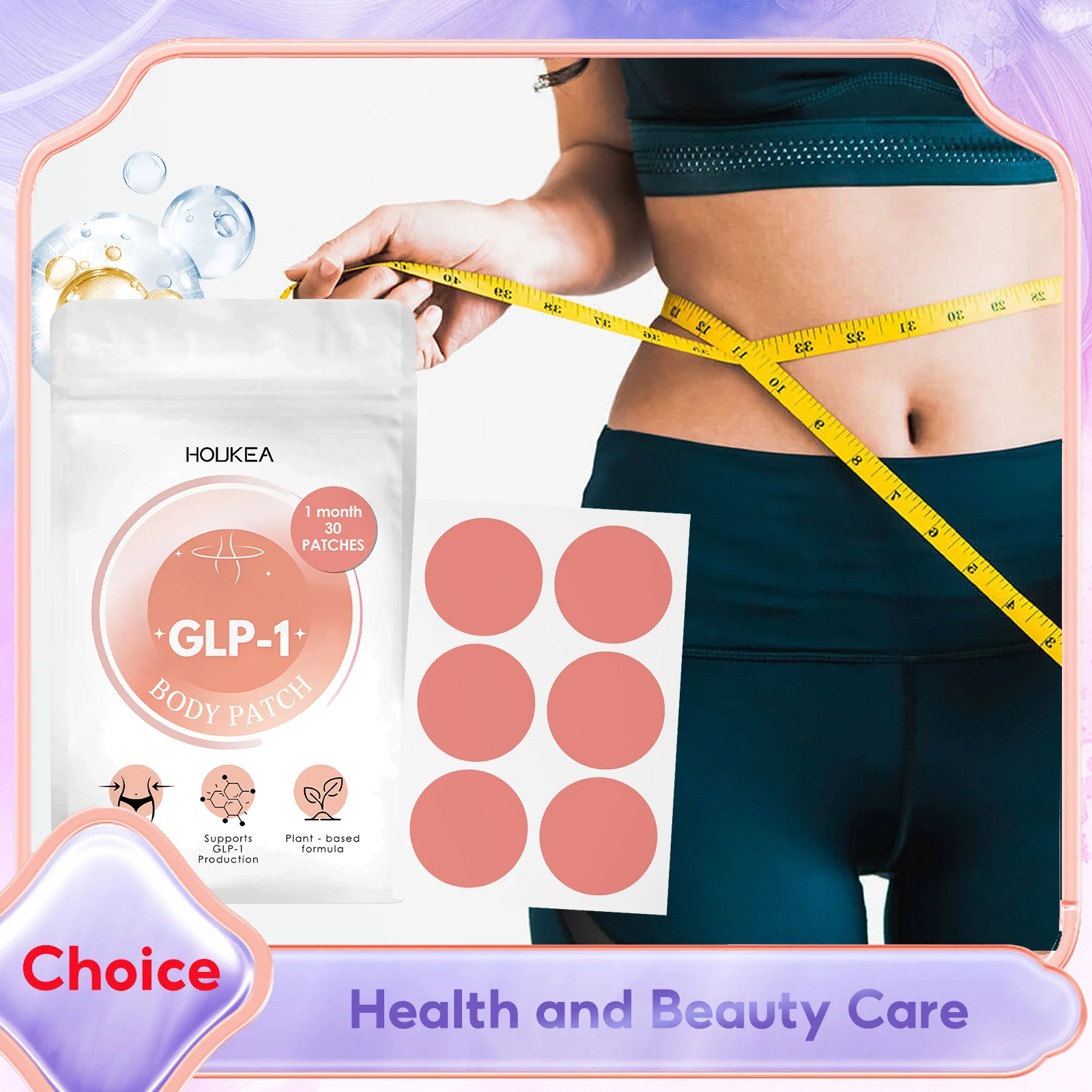 

Appetite Control Weight Loss Patches for Women Burn Fat Regulating Insulin Secretion Natural Ingredients Slimming GLP-1 Patches