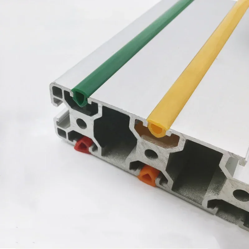 10 Meters 6mm/8mm/10mm Flat Seal for 20/30/40/45/50/60 series EU Aluminum Profile Soft Slot Cover/Panel 3D printer Extrusion