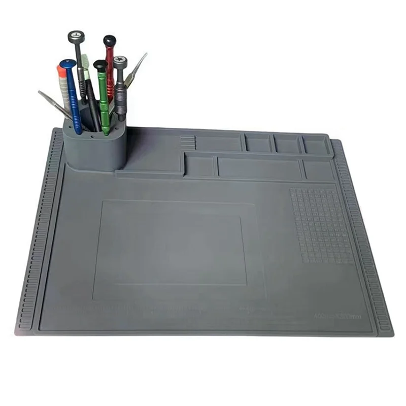 【Today-Only!】Repair Pad Insulation Heat-Resistant Soldering Station Silicon Soldering Mat Work Pad Desk For BGA Soldering Statio