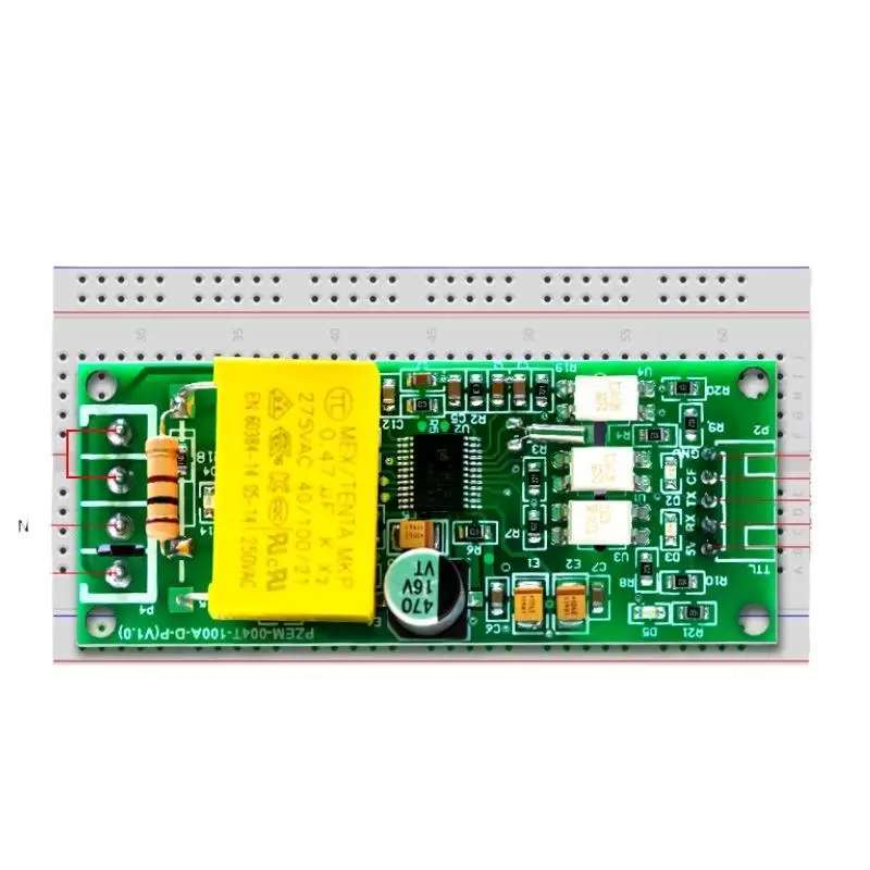 

PZEM-004T 100A AC Digital Voltmeter Ammeter Wattmeter Power Frequency Test Communication Module TTL Serial 32A/63A