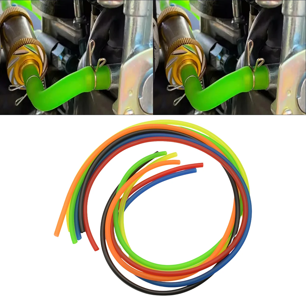 Universal Motorcycle 5M 3M 1M Hose Petrol Fuel Line Hose Gas Oil Pipe Tube For Mini Moto Dirt Bike ATV Quad Minimotor Scooter